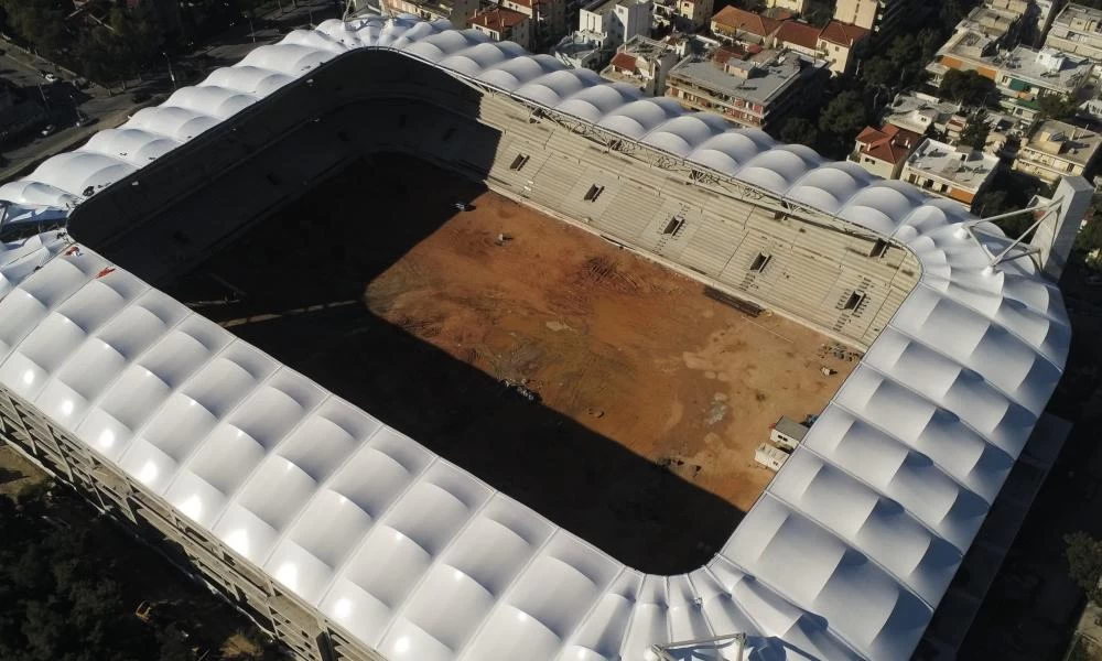 Νέα Φιλαδέλφεια: Τα έργα στο γήπεδο της ΑΕΚ από... ψηλά! - Βίντεο